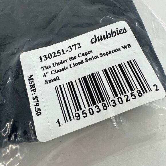 Chubbies Black The Under the Capes Lined Classic Swim Trunk Size S - Picture 3 of 12